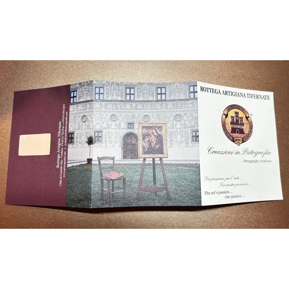 Bottega Artigiana Tifernate Fresco Melozzo da Forli Angel 2011 Box COA Gold Leaf